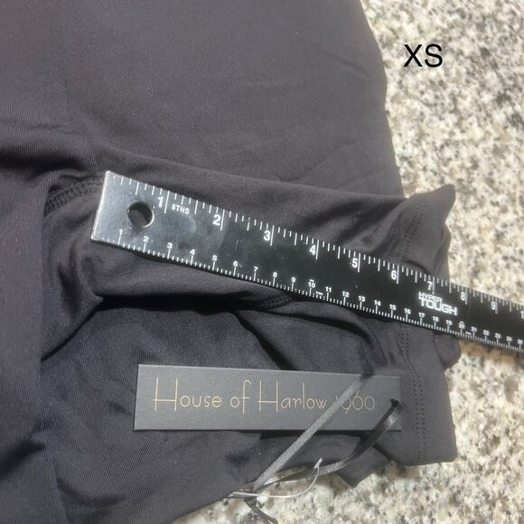 House of Harlow 1960 Black Bodycon All-In-One Bodysuit Womens Size XS - Picture 5 of 11